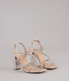 Star of the Night Glitter Rhinestone Block Heels