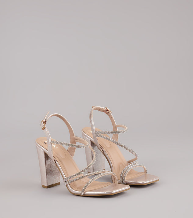 Star of the Night Glitter Rhinestone Block Heels | Windsor