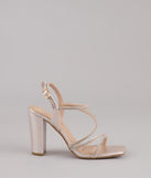 Star of the Night Glitter Rhinestone Block Heels