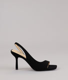 Strut Ready Sling Back Stiletto Pumps