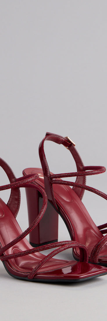 Chic Crush Strappy Block Heels