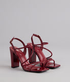 Chic Crush Strappy Block Heels