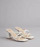 On Point Criss-Cross Strappy Mules