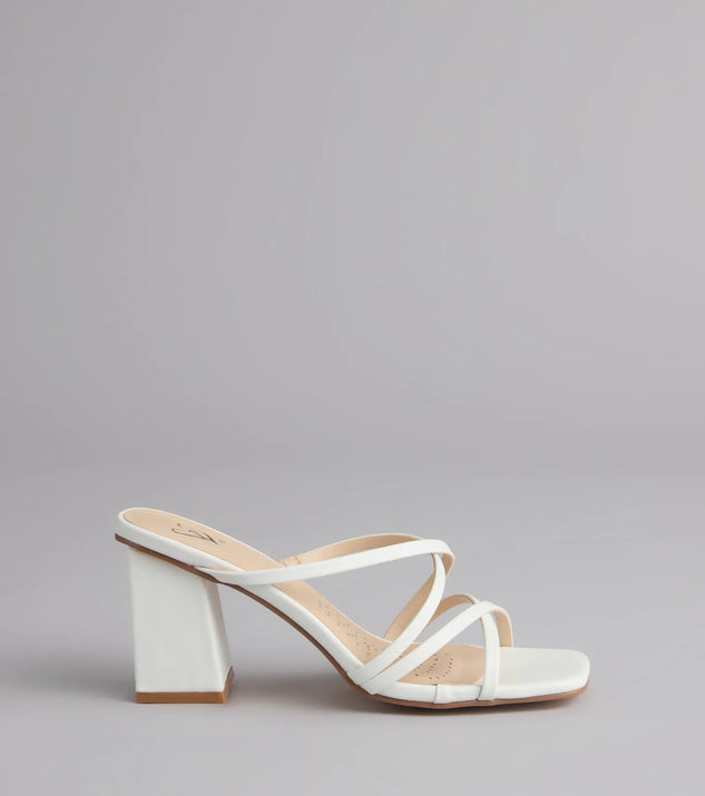 On Point Criss-Cross Strappy Mules | Windsor