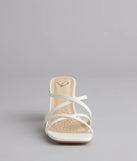 On Point Criss-Cross Strappy Mules