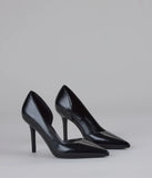 Power Move Pointed Cutout Stiletto Pumps