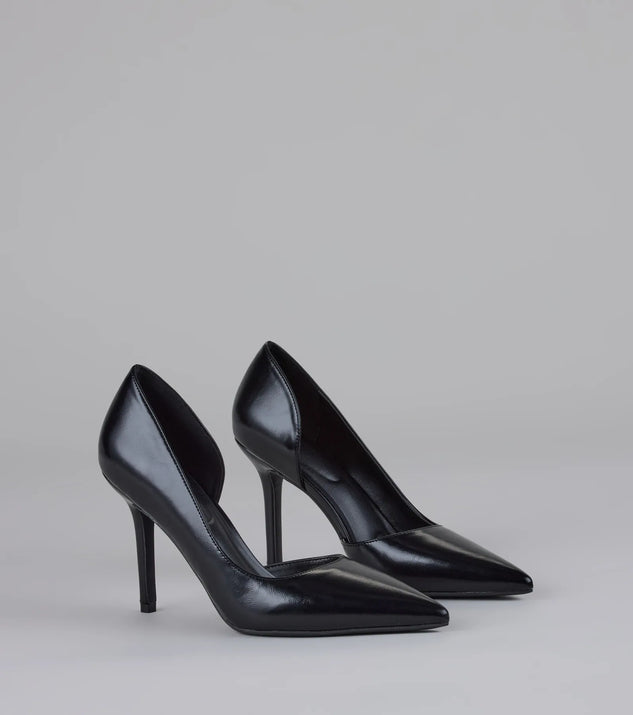 Windsor Power Move Pointed Cutout Stiletto Pumps Sale