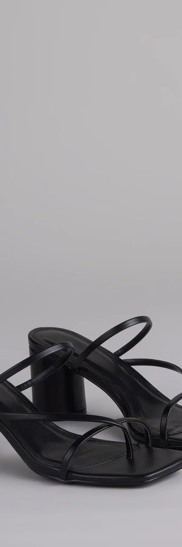 So Much Personality Strappy Block Heels