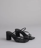 So Much Personality Strappy Block Heels