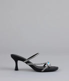 Winged Whispers Butterfly Rhinestone Mules
