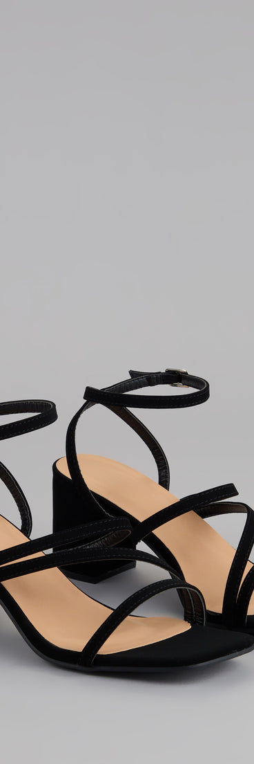 Steppin’ Out Strappy Wide Fit Block Heels