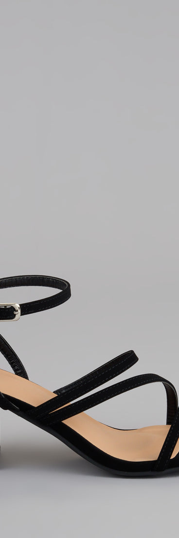 Steppin’ Out Strappy Wide Fit Block Heels
