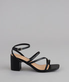 Sleek Steps Strappy Wide Fit Block Heels