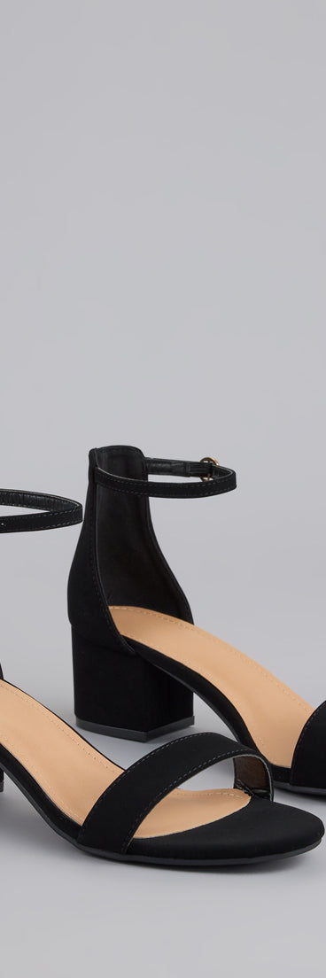 Effortlessly Everything Short Block Heels