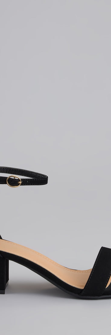 Effortlessly Everything Short Block Heels