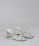 Strut In Style Rhinestone Block Heels