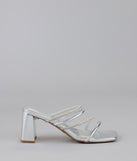 Strut In Style Rhinestone Block Heels
