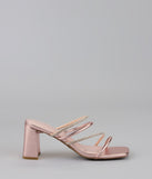 Strut In Style Rhinestone Block Heels