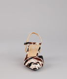 Strut Bold Pointed Slingback Pumps