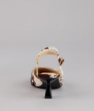 Strut Bold Pointed Slingback Pumps