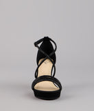 Glow Getter Rhinestone Block Heels