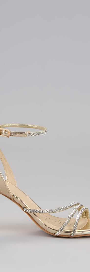 So Icy Rhinestone Kitten Stiletto Heels