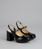 Retro Revival Faux Leather Mary Janes