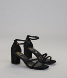 Chic Step Strappy Block Heels