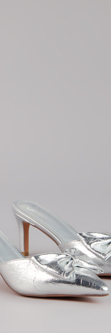 Party Edit Bow Mules