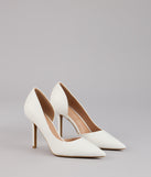 Simply Polished Cutout Stiletto Pumps