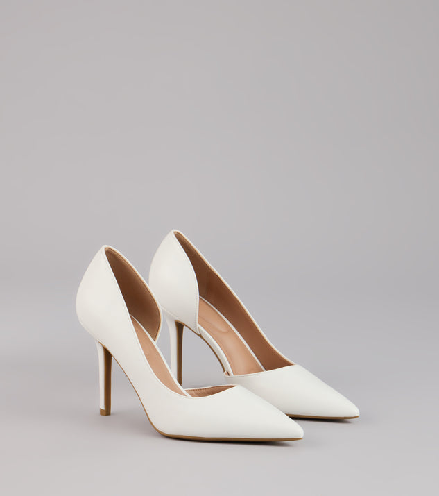 Simply Polished Cutout Stiletto Pumps