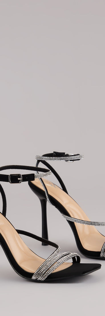 Strut With Glamour Rhinestone Stiletto Heels