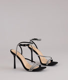 Strut With Glamour Rhinestone Stiletto Heels