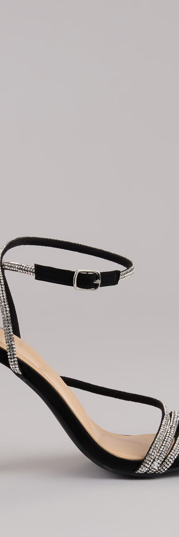 Strut With Glamour Rhinestone Stiletto Heels