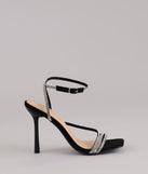 Strut With Glamour Rhinestone Stiletto Heels