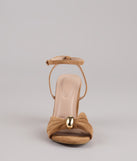 Chic Streak Faux Suede Block Heels