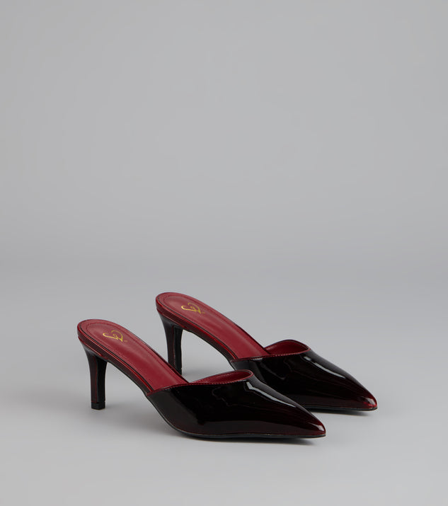 Polished Intent Patent Mules