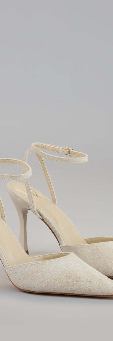 This taupe piece brings trend-right energy to the Sleek Intentions Slingback Heels, perfect for fall outfits that stand out.