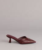 Grit And Glam Studded Kitten Pumps