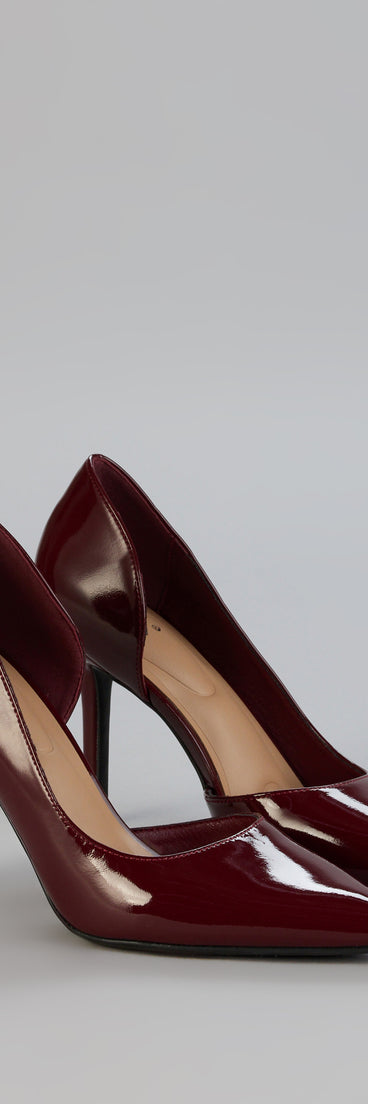 Simply Polished Cutout Stiletto Pumps