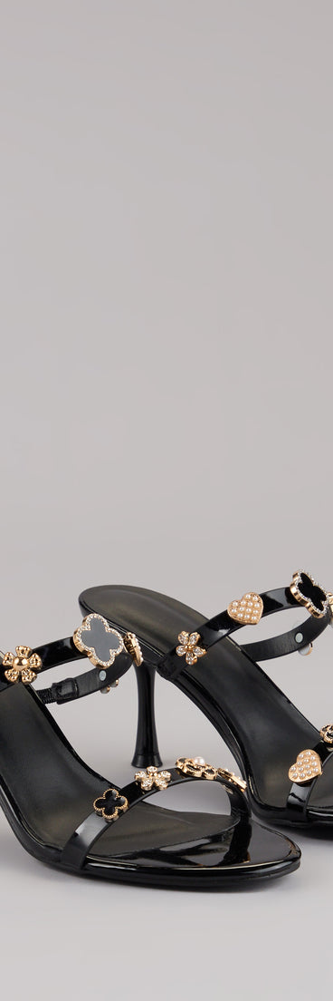 Out All Night Charm Strap Stiletto Heels