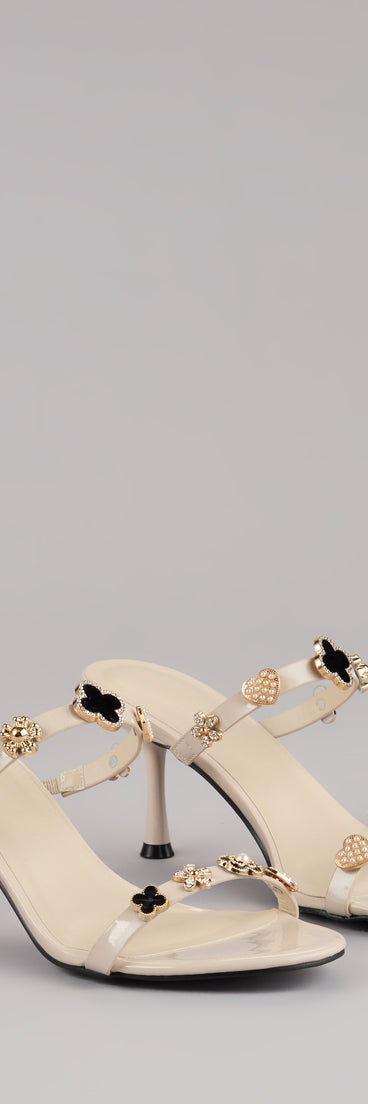 Out All Night Charm Strap Stiletto Heels