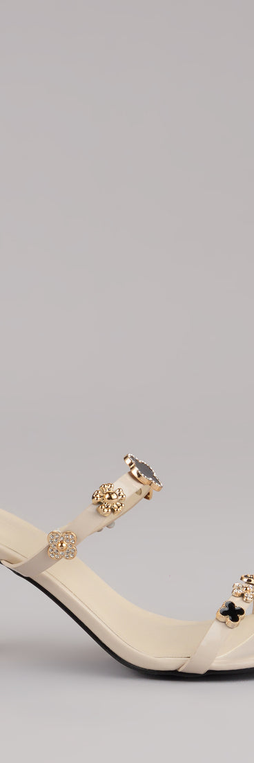 Out All Night Charm Strap Stiletto Heels