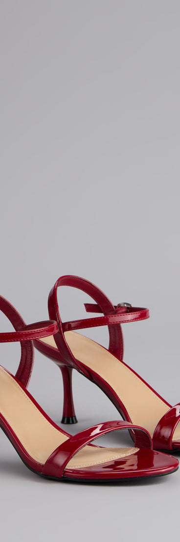 Sleek And Simple Patent Kitten Heels