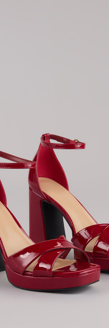 Style made simple with the Weekend Glam Platform Block Heels, trendy women’s shoes that take your outfit from basic to bold in one step.
