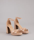 Weekend Glam Platform Block Heels