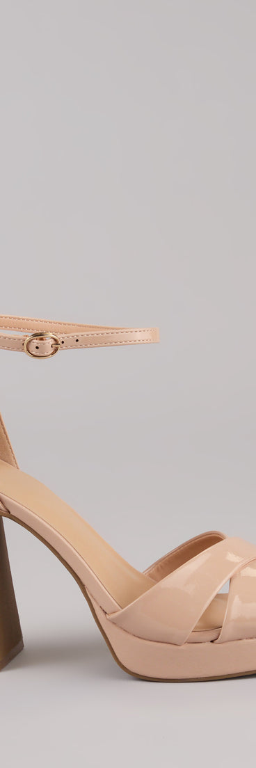 This piece brings trend-right energy to the Weekend Glam Platform Block Heels, perfect for fall outfits that stand out.