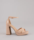 Weekend Glam Platform Block Heels