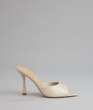 Gloss Point Patent Stiletto Mules