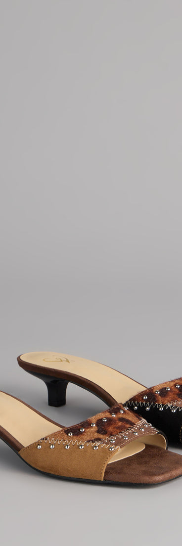 Fierce Step Patchwork Mules